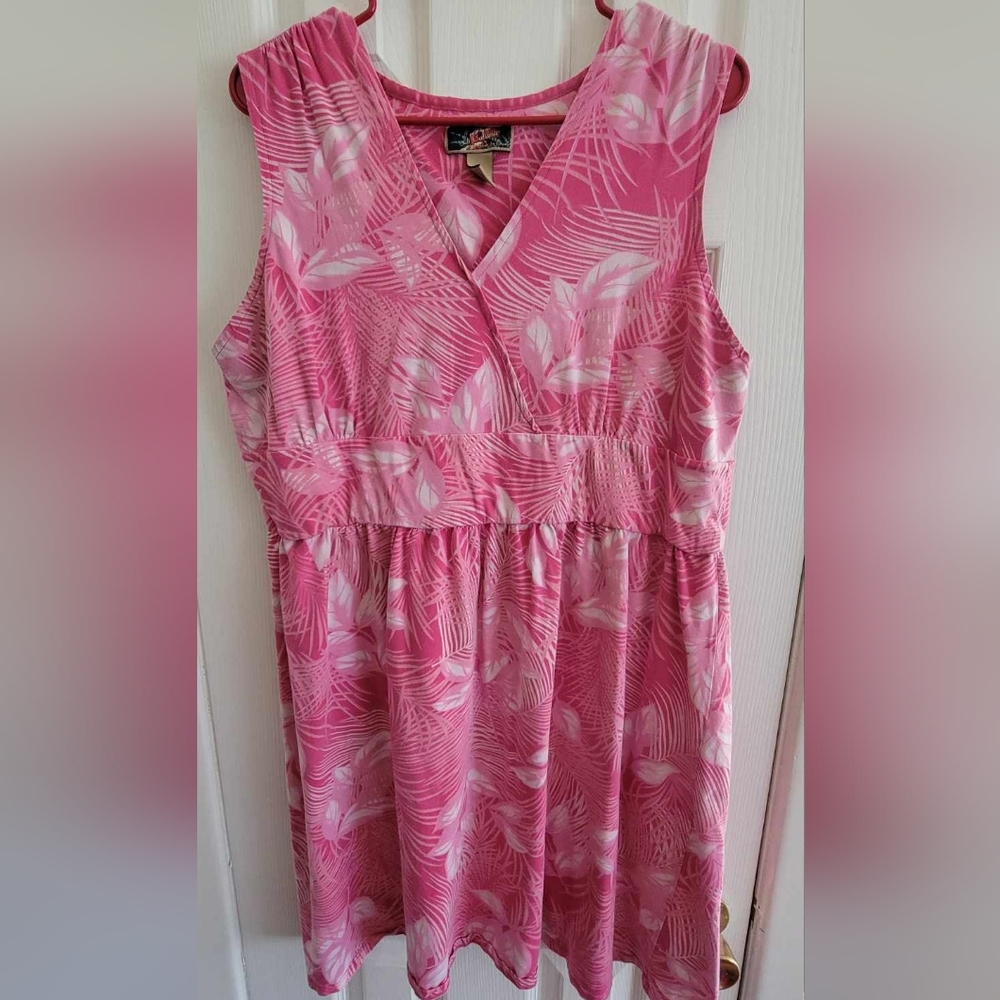 Y2K LA Cabana Pink Sleeveless Dress